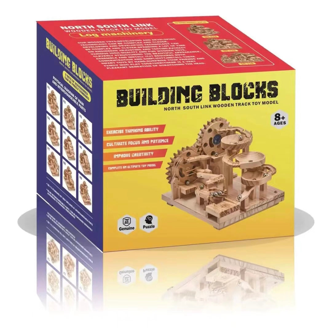 013-(Warm Recommendations) (Airfreight Home delivery) Electric track building block toy DIY (free shipping)